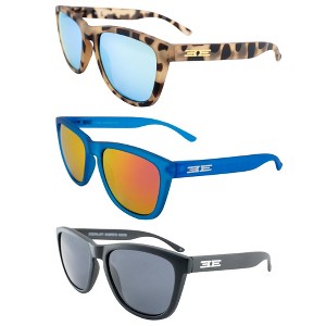 3 Pairs of Epoch Eyewear Vibe Sunglasses with Teal Mirror, Smoke Lenses - 1 of 4