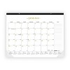 Gold Collection Monthly Desk Pad Calendar, 22 x 17, White/Gold Sheets, Black Headband, 12-Month (Jan to Dec): 2026 - 2 of 4
