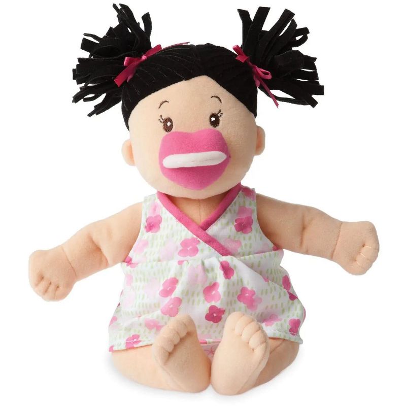 Manhattan Toy Baby Stella Black Hair Soft First Baby Doll, 15-Inch, 2 of 13