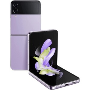 SAMSUNG Galaxy Z Flip 4, Unlocked Android Smartphone, 256GB, Flex Mode, Hands Free Camera, Compact, Foldable Design, Informative Cover Screen, Purple - 1 of 4