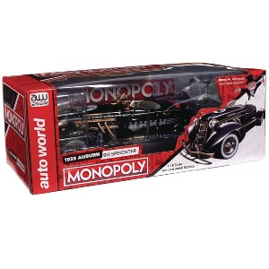 Round 2 Silver Screen Machines: Monopoly 1935 Auburn 851 Speedster 1/18 Scale Die-Cast Car - 1 of 1