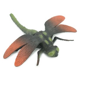 Collectible Wildlife Gifts | Dragonfly, Green and Red, Emerald Dragonflies, Hand Painted, Rubber Insect, Realistic Figure,  Model, Gift, 5"  AR24 B329 - 1 of 4