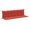vidaXL Garden Bench Cushions 2 pcs Melange Red 78.7"x19.7"x2.8" Fabric - 2 of 4