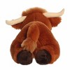 Aurora Large Craig Highland Cow Flopsie Adorable Stuffed Animal Brown 13" - 4 of 4