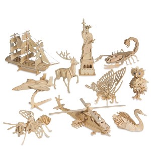 Unfinished Punch and Slot Wood Assortment (Pack of 30) - 1 of 4