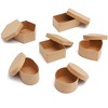 Bright Creations 6 Pack Mini Paper Mache Gift Boxes with Lids Thick Paper Board for Storage DIY Crafts Party Favors Birthday Wedding - 3 of 4