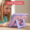 Vena For Apple iPad A16 Case For Kids (10.9"), iPad 10th Generation Case With Kickstand, iPad 11th Generation Case Pencil Holder, Purple - 3 of 4