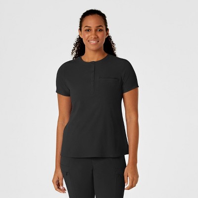 Wink RENEW Women's Mandarin Collar Tuck-In Scrub Top, 5X.
