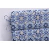 Outdoor/Indoor Rounded Corners Chair Cushion Keyzu Medallion Mariner Blue - Pillow Perfect - image 3 of 4