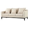 NicBex Couches for Living Room Comfy 3-seat Sofa Modern Upholstered Sofa with Wooden Legs and 3 Pillows - 3 of 4