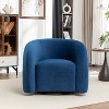 SEYNAR Modern Glam Velvet 360 Degree Swivel Accent Armchair with Tufted Back - 2 of 4