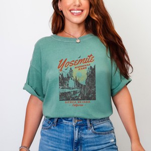 Simply Sage Market Yosemite National Park Sierra Nevada Garment Dyed Tee - 1 of 4