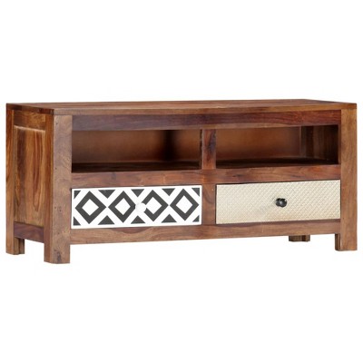vidaXL TV Cabinet Brown Solid Sheesham wood 35.4 x 11.8 x 15.7 in