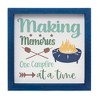 Camping Sentiment Wall Art – 10"SQ Wood-Framed Indoor Signs with Nature Motifs (Set of 4) Rustic Cabin & Camper Decor by Melrose - 3 of 4