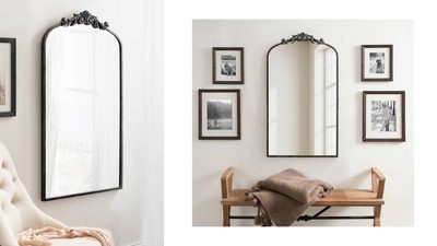 Arendahl Natural Wood 24"x36" Arch Vanity Mirror