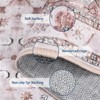 Area Rugs for Living Room - Soft Vintage Geometric Floral Design, Machine Washable, Anti-Slip TPR Backing, Durable Reinforced Edges, Home Decor - 4 of 4