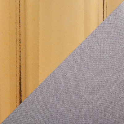 Set of 2 Light Grey Upholstered Side Chairs with Gold Steel Legs