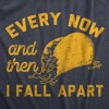 Mens Every Now And Then I Fall Apart T Shirt Funny Messy Taco Parody Tee For Guys - Crazy Dog Men's T Shirt - 2 of 4