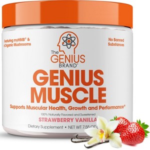 Genius Muscle Builder – Strawberry Vanilla Mass Gainer for Lean Muscle & Strength – Natural Anabolic Activator for Men & Women - 1 of 4
