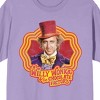 Willy Wonka & The Chocolate Factory Retro Frame Wonka Crew Neck Short Sleeve Purple Haze Women's T-shirt - 2 of 3