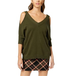 Trina Turk Womens Cold-Shoulder Knit Sweater - 1 of 1