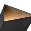 C Cattleya Integrated LED Matte Black Modern Outdoor Wall Lantern Sconce - 3 of 4