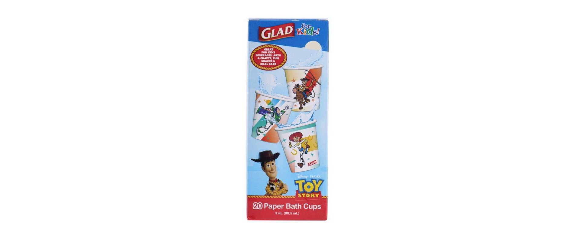 Glad for kids' Disney Pixar - Toy Story Paper Bath Disposable Cup - 3oz/20ct