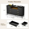 8 Drawer Dresser for Bedroom, Dresser with Led Light - 2 of 4