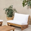 GDFStudio Emma Outdoor Acacia Wood Club Chair with Cushions - 2 of 4