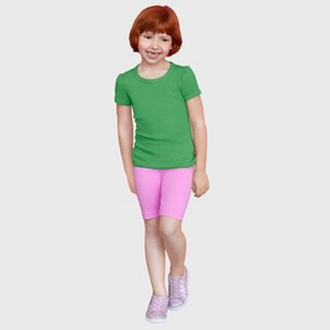City Threads Girls 100% Cotton Short Sleeve Puff Classic Fit Tee - USA-Made - 1 of 4