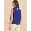 Allegra K Women's Chiffon Sleeveless Work Business Casual Tank Top - 3 of 4
