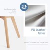 Wooakway Set of 4 PU Leather Upholstered Dining Chairs with Wood Legs for Kitchen Dining Living Room - 4 of 4