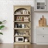 68.7" Tall Arched Bookshelf Bookcase with Storage,5-Tier Farmhouse Book Shelf,Wooden Bookshelves for Home Office, Living Room - 3 of 4