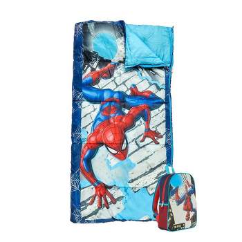 Marvel Spider-Man 50 Degree Overnight Sleeping Bag Kit - 2pc