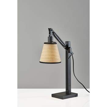 Walden Table Lamp Metal/Wood Black - Adesso