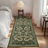 Modern Pastoral Snake Print Area Rug Machine Washable Low Pile Non Slip Non Shedding Stain-Resistant Floor Carpet for Living Room Bedroom Kitchen - 4 of 4
