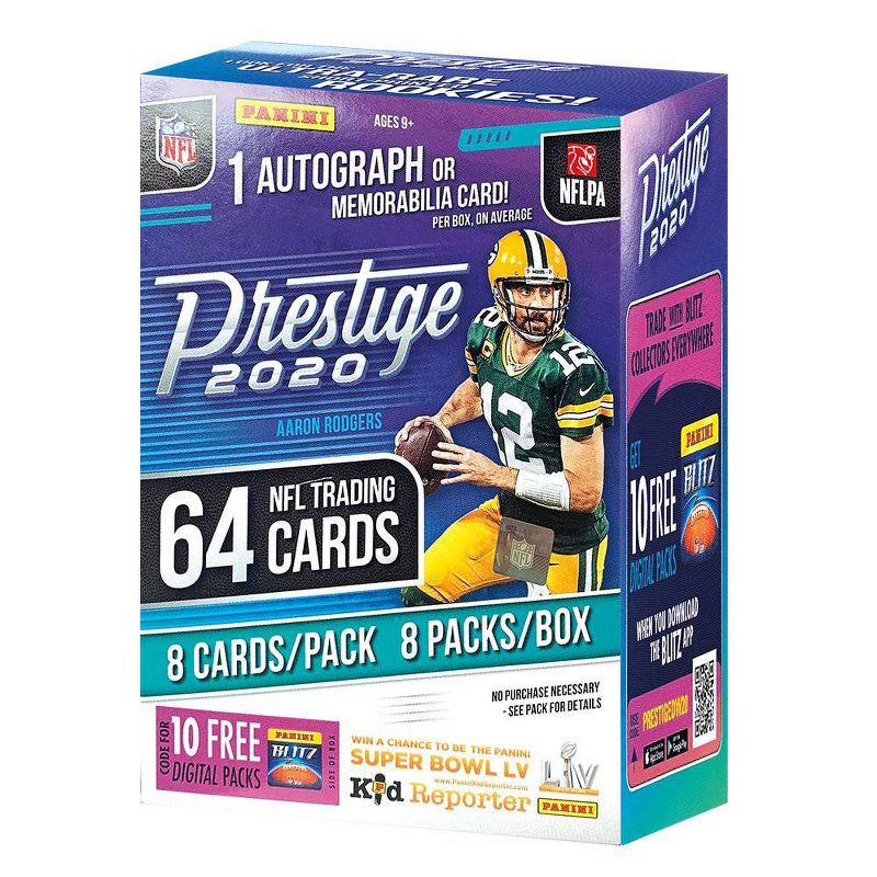 2020 NFL Prestige Football Trading Card Blaster Box, 1 of 4