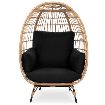 Best Choice Products Wicker Egg Chair Oversized Indoor Outdoor Patio   GUEST 6534d449 906a 443b 91f4 2c445ac9bbd6