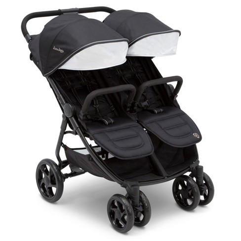 Jeep Destination Ultralight Side X Side Double Stroller By Delta Children Midnight Black Target