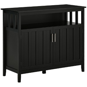 41.8" MDF Sideboard Buffet Cabinet with 2 Doors and Adjustable Shelves for Entryway or Living Room - 1 of 4