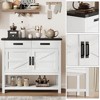 Console with 2 doors,2 drawers and 2 storage cabinets,used for kitchen,hallway,dining room,and living room - 4 of 4