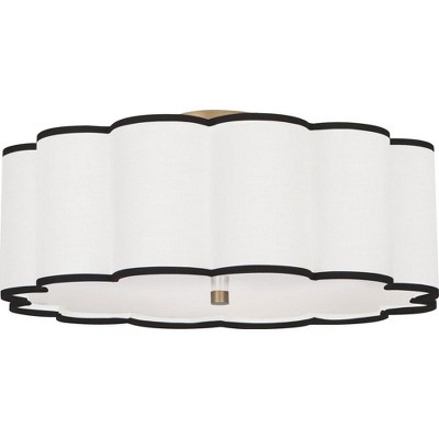 Robert Abbey Lighting Axis - Light Flush Mount in  Aged Brass