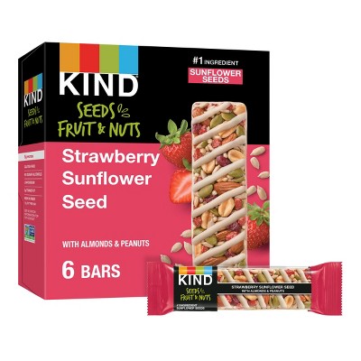 Kind Dark Chocolate Raspberry Pumpkin Seed Bars - 1.4oz/6ct : Target