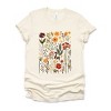 Simply Sage Market Vintage Pressed Flowers Short Sleeve Tee - L - Cream - 2 of 4