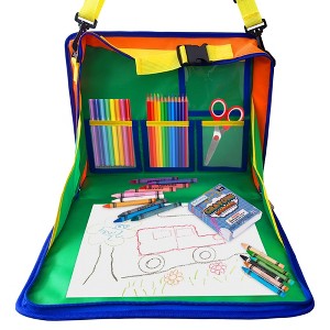 ArtCreativity Kids Travel Carseat Art Tray with Crayons - 1 of 4