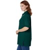Woman Within Elbow-Sleeve Polo Tunic - 4 of 4