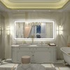 Apmir Super Bright Front & Back LED Lighted Anti-Fog Aluminum Alloy Framed Tempered Glass Bathroom/Vanity Mirror with ETL & 3-Year Warranty - 2 of 4