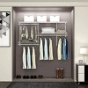 Racxily Custom Closet Organizer Kit 3 to 5 Feet Wall-Mounted Closet System with Hang Rod - 3 of 4