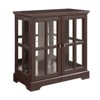 NicBex Bookcases for Living Room 4-tier 31.5" W Glass Display Cabinet Storage Bookcase Collectors Showcase with Flip-up Glass Doors for Office - 4 of 4