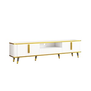 Dexmalle Luxury Minimalism TV Stand with Open Storage Shelf for TVs Up to 85" - 1 of 4